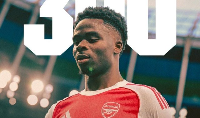 开云app-作为队长首发出战，萨卡迎来阿森纳一队生涯第300场里程碑